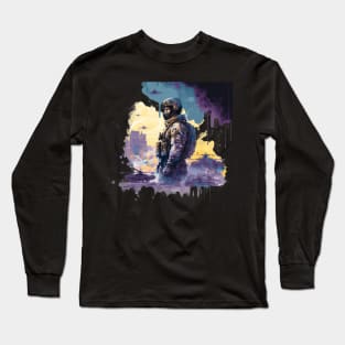 Soldier watercolor print Long Sleeve T-Shirt